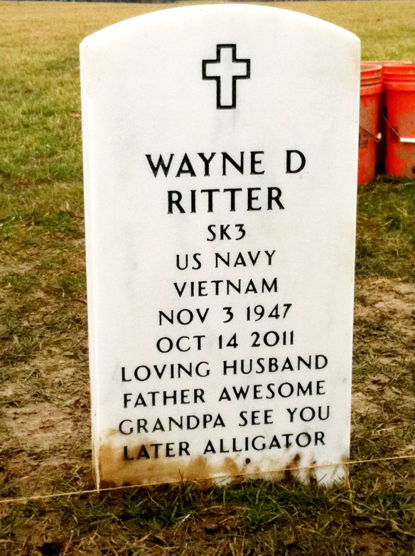 Dad's Headstone 2011 007