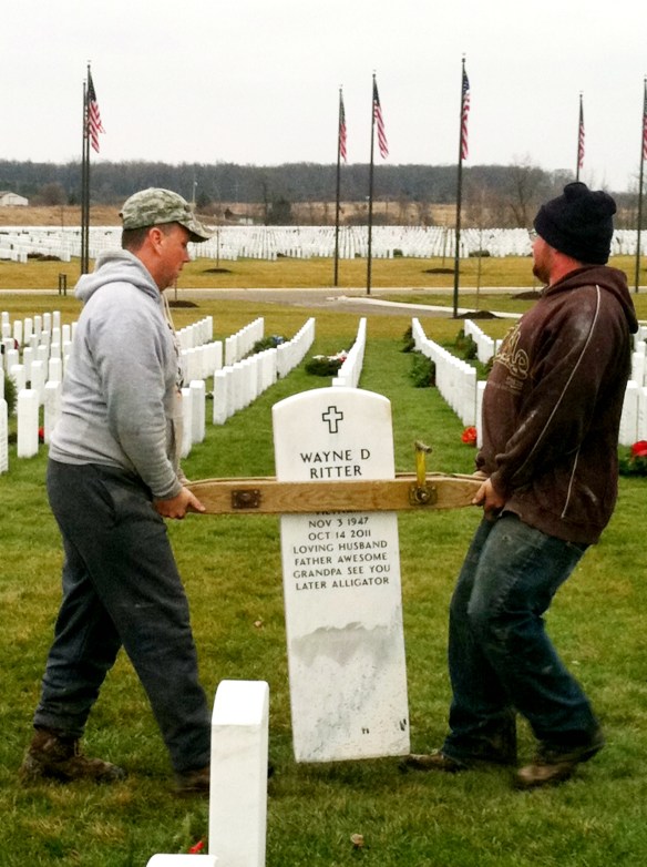Dad's Headstone 2011 014